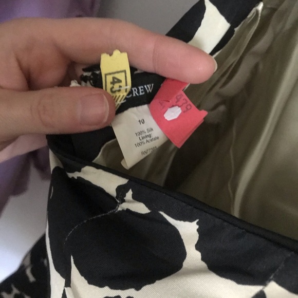 Strapless J crew polka dot dress - Picture 3 of 4